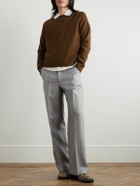SECOND / LAYER - Distressed Cashmere Sweater - Brown