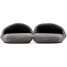 Versace Gray 'I Heart Baroque' Slippers