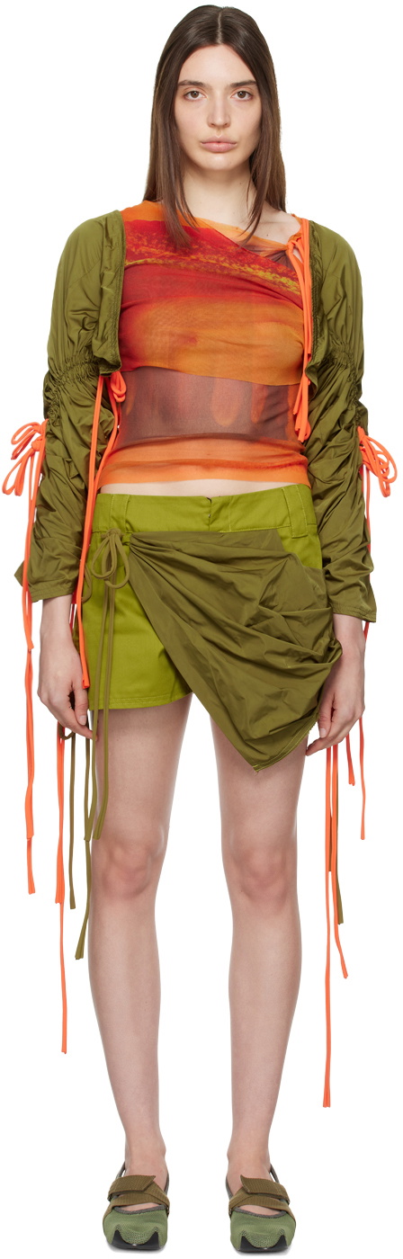 Paula Canovas Del Vas SSENSE Exclusive Khaki Cardigan