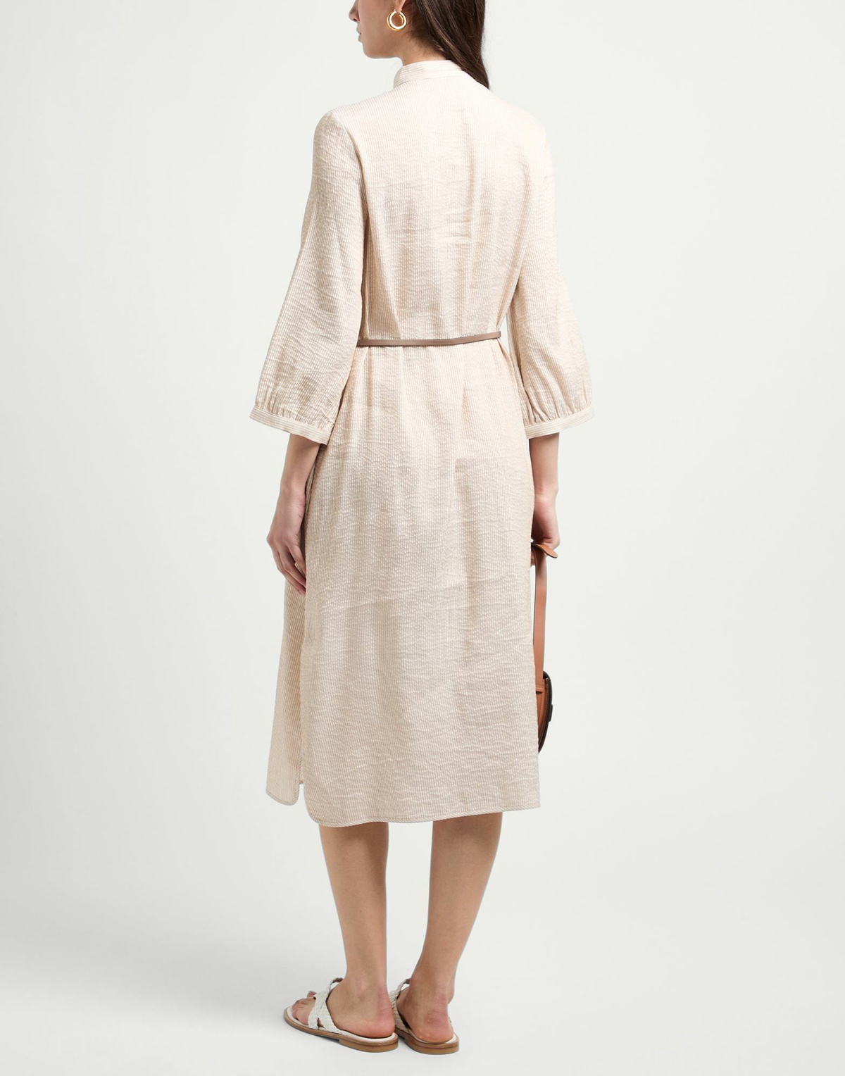 Peserico Womens Midi dress in Beige