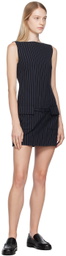 Staud Navy Sheila Minidress