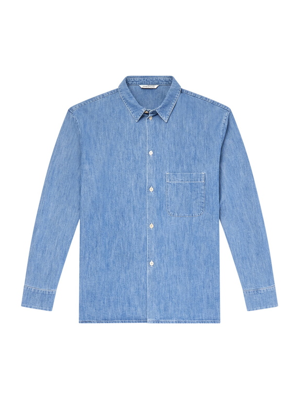 Photo: A Kind Of Guise - Gusto Cotton-Blend Denim Shirt - Blue