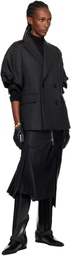 sacai Black Belted Tall Boots
