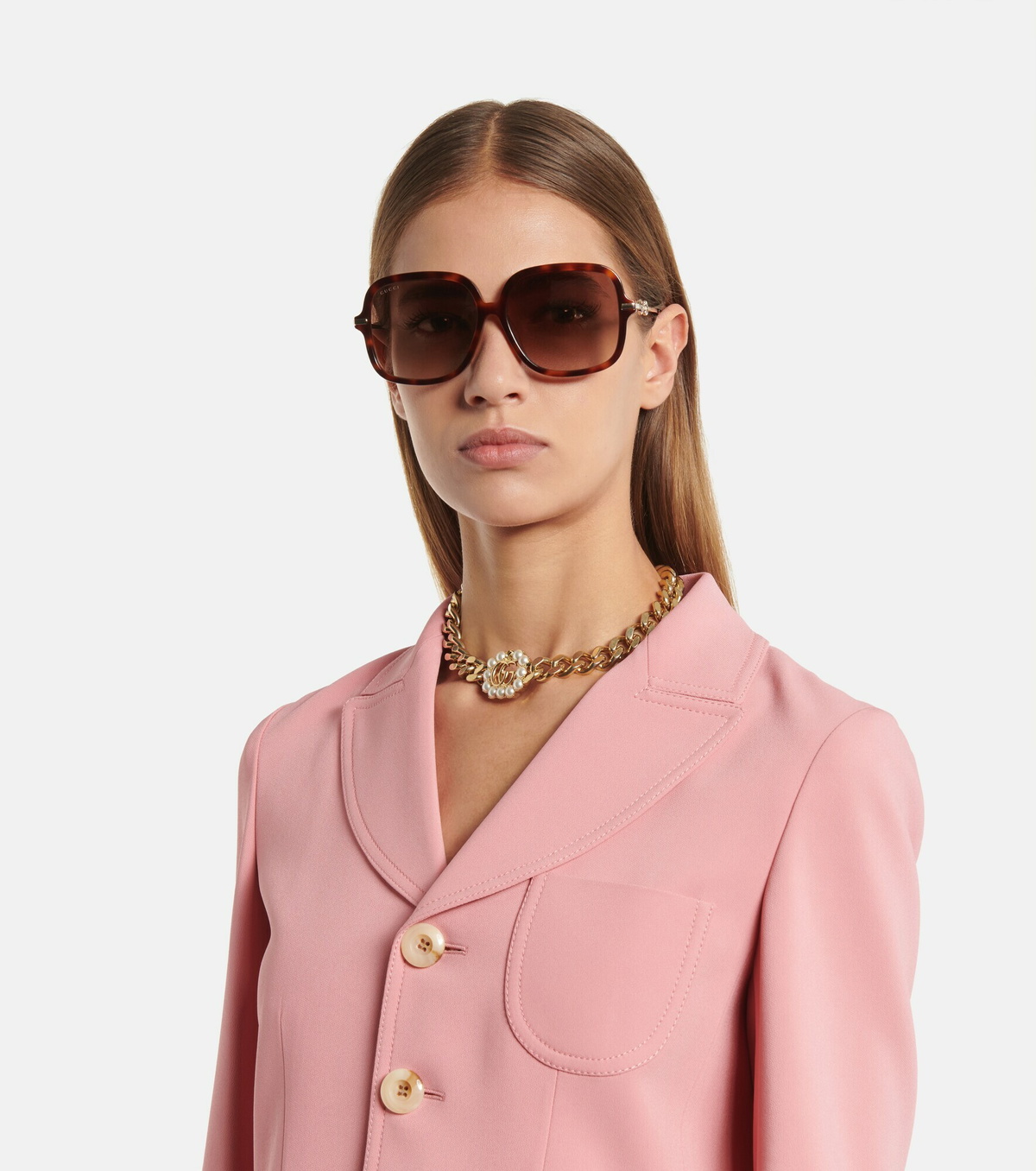 Gucci Oversized Round Sunglasses Gucci 3946