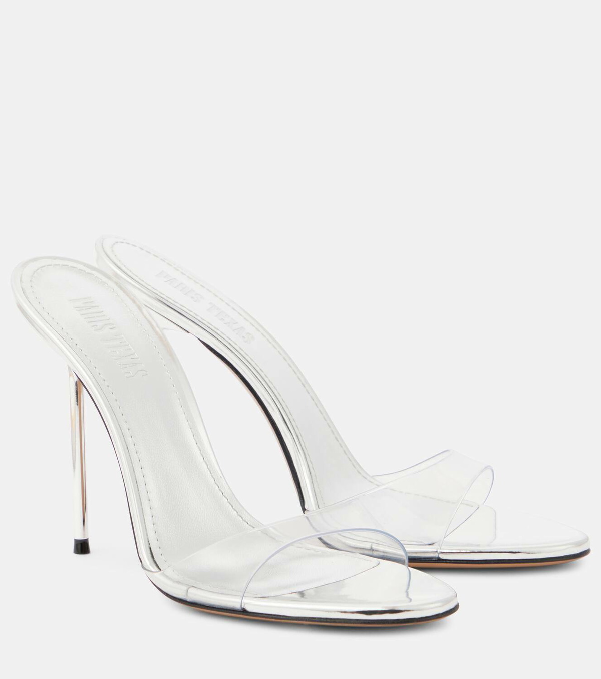 Paris Texas Lidia 105 PVC and leather mules