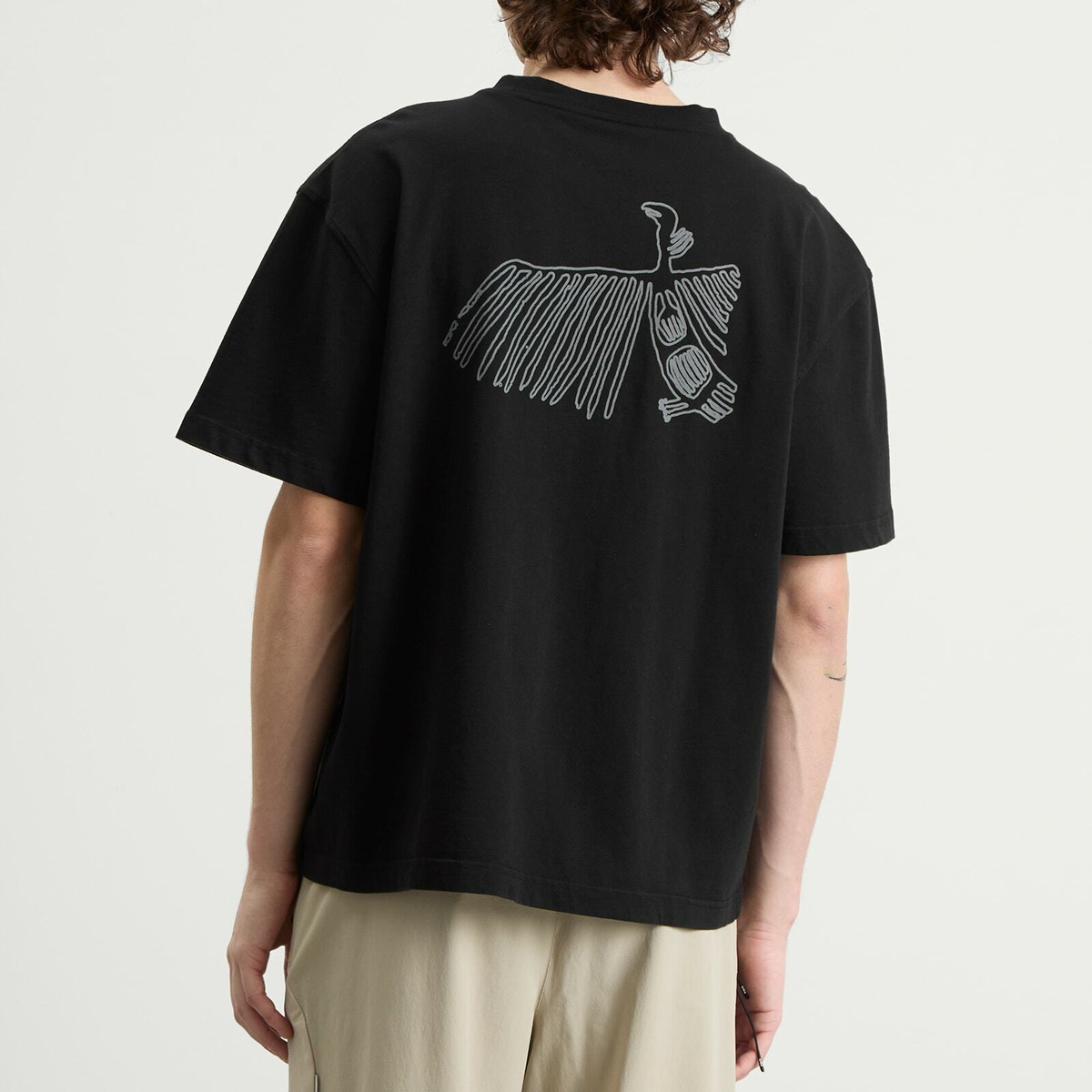 KA_YO_Prototype Men's Boxy Graphic T-Shirt in Black