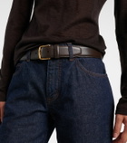 The Row Maxi Classic leather belt
