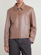 LOEWE - Reversible Leather Zip-Up Jacket - Brown