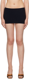 BINYA Black Elasticized Miniskirt