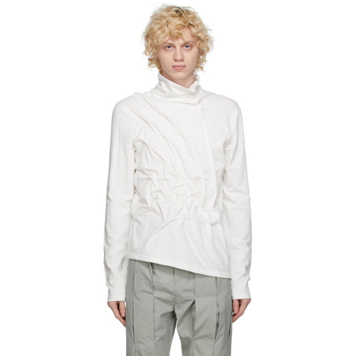 Photo: Post Archive Faction PAF White 3.1 Left Long Sleeve T-Shirt