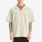 Merely Made Men's Floral Cut Work Shirt in Pearl Ivory