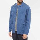 Portuguese Flannel Men's Labura Chore Jacket in Work Blue