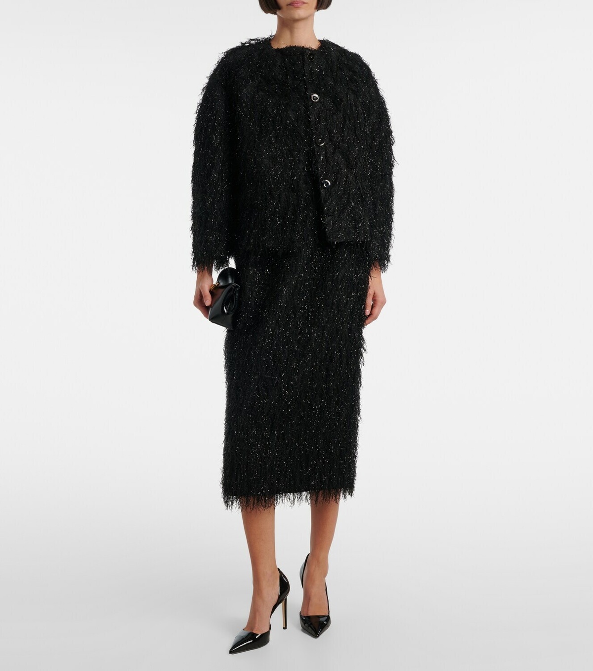 Erdem Lurex® fil coupé jacket