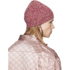 Dries Van Noten Red Embroidered Beanie