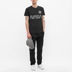 Alpha Industries Men's NASA Reflective T-Shirt in Black