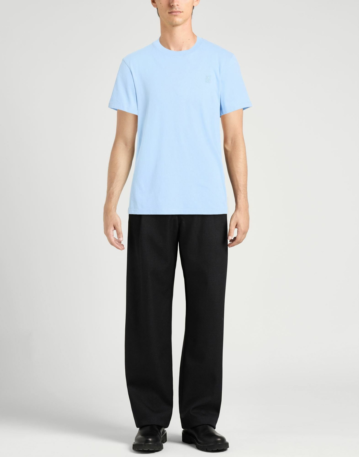 Sandro Mens T-shirt Sky in Blue