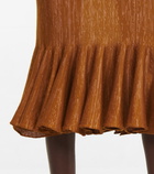 Dries Van Noten - Wool-blend midi skirt