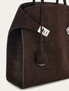 Ferragamo Mens Hug tote bag in Brown