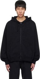 1017 ALYX 9SM Black Boxy Zip-Up Hoodie
