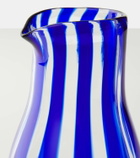 Aquazzura Casa Dolcevita Stripe Murano glass carafe