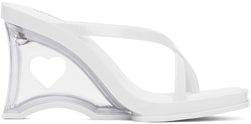 Melissa White Glass Heels