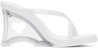 Melissa White Glass Heels
