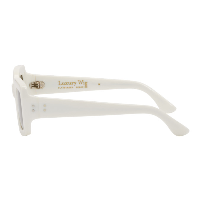 RAEN White Luxury Wig Edition Flatscreen Sunglasses RAEN display picture 1
