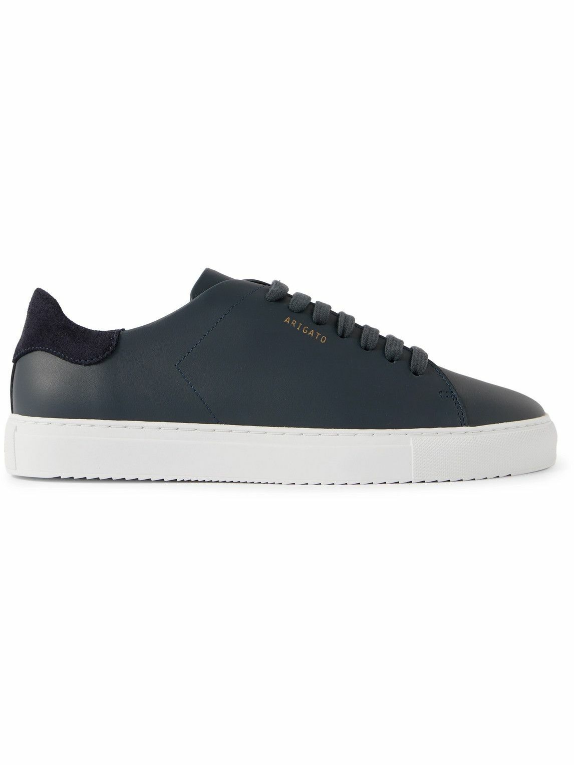 Axel Arigato - Clean 90 Suede-Trimmed Leather Sneakers - Blue