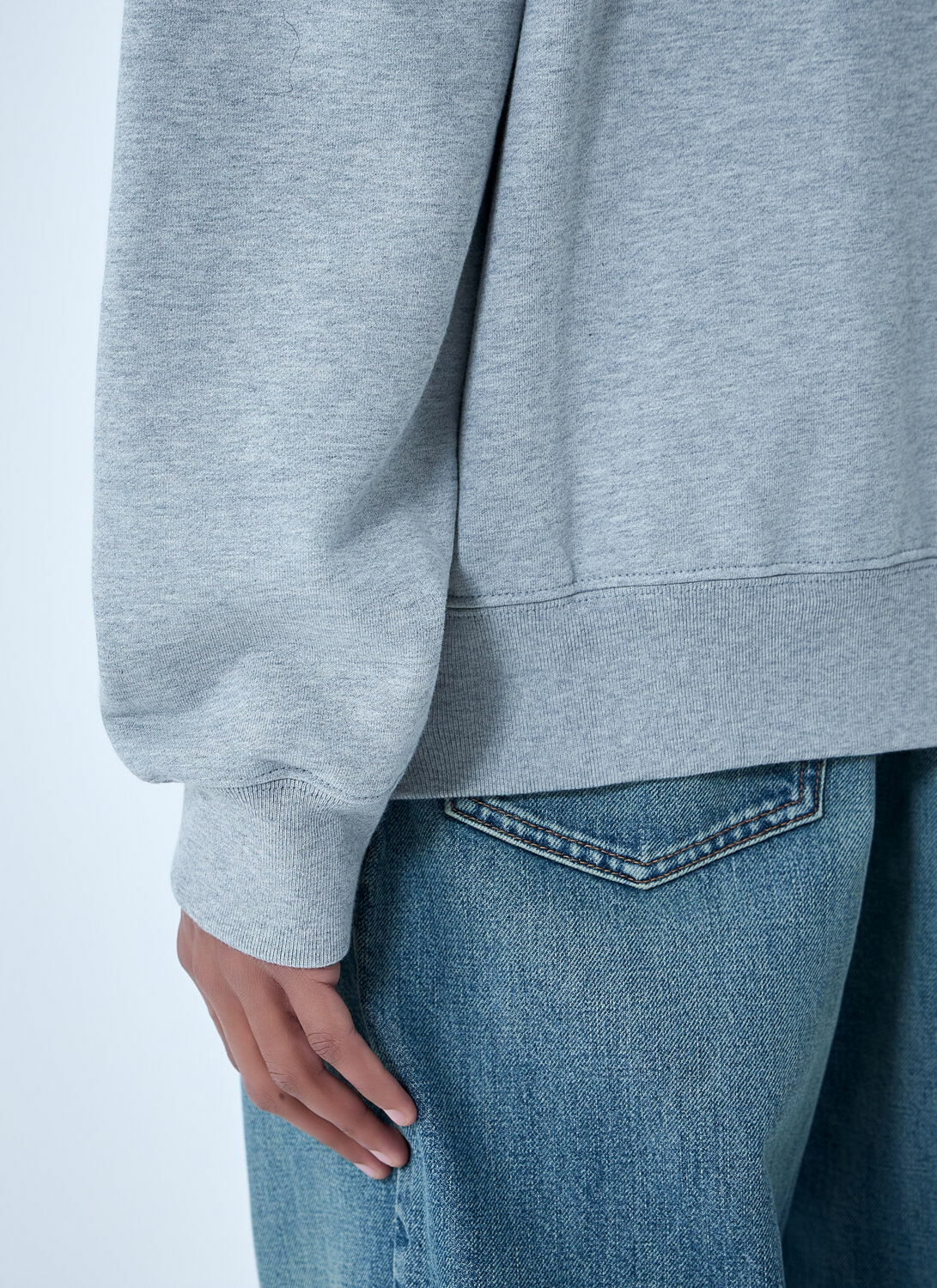 Miu Miu Logo Motif Zip-Up Sweatershirt