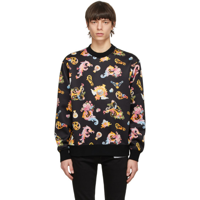 Photo: Versace Jeans Couture Black AOP Paisley Sweatshirt