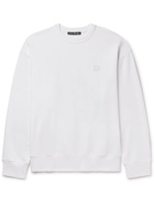 ACNE STUDIOS - Forba Logo-Appliquéd Cotton-Jersey Sweatshirt - White