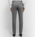 Kingsman - Grey Slim-Fit Herringbone Wool and Cashmere Suit Trousers - Gray