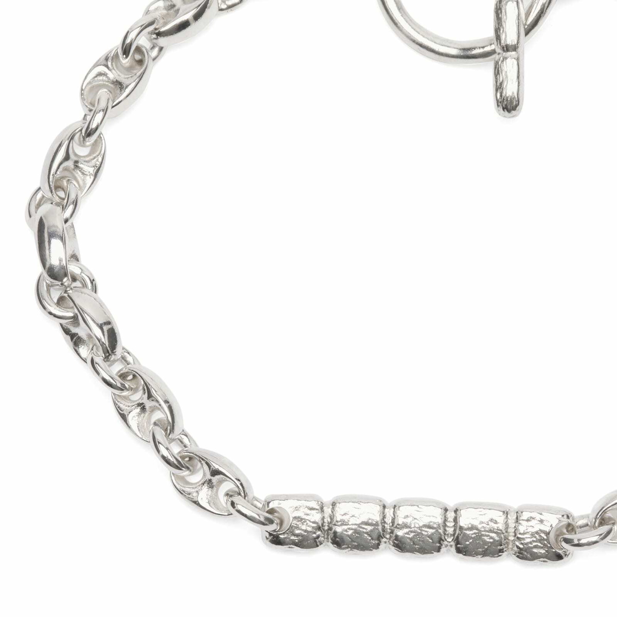Maple Men's Steely Bracelet in Silver