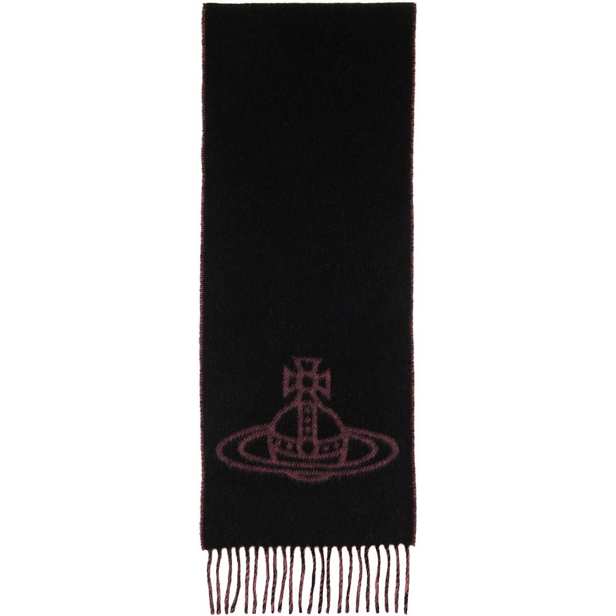 Vivienne Westwood Black & Pink Double Face Scarf