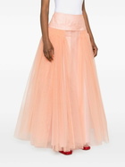 Molly Goddard Pink Robby Tulle Flared Skirt