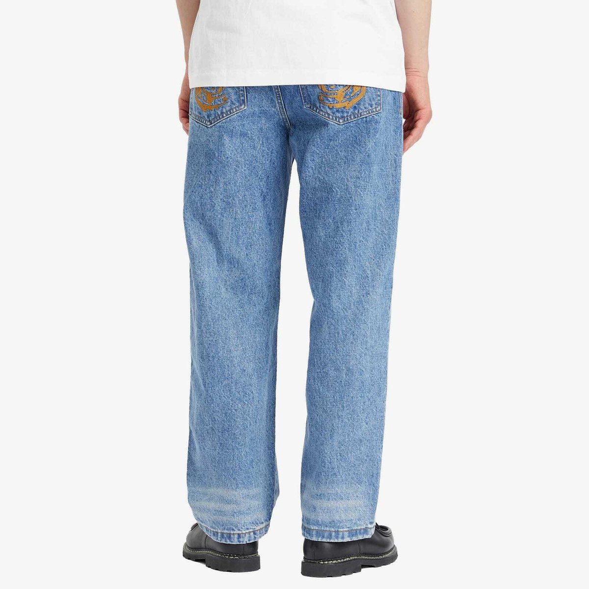Billionaire Boys Club Men's Astro Denim Jeans in Mid Wash Blue