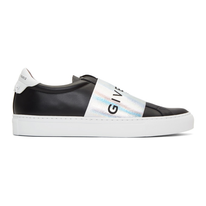 Photo: Givenchy Black and Silver Strap Urban Knots Sneakers