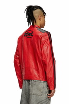 Diesel Biker jacket in perforated leather - Leather jackets - Unisex - Red