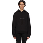 Calvin Klein 205W39NYC Black American Flags And Buildings Hoodie