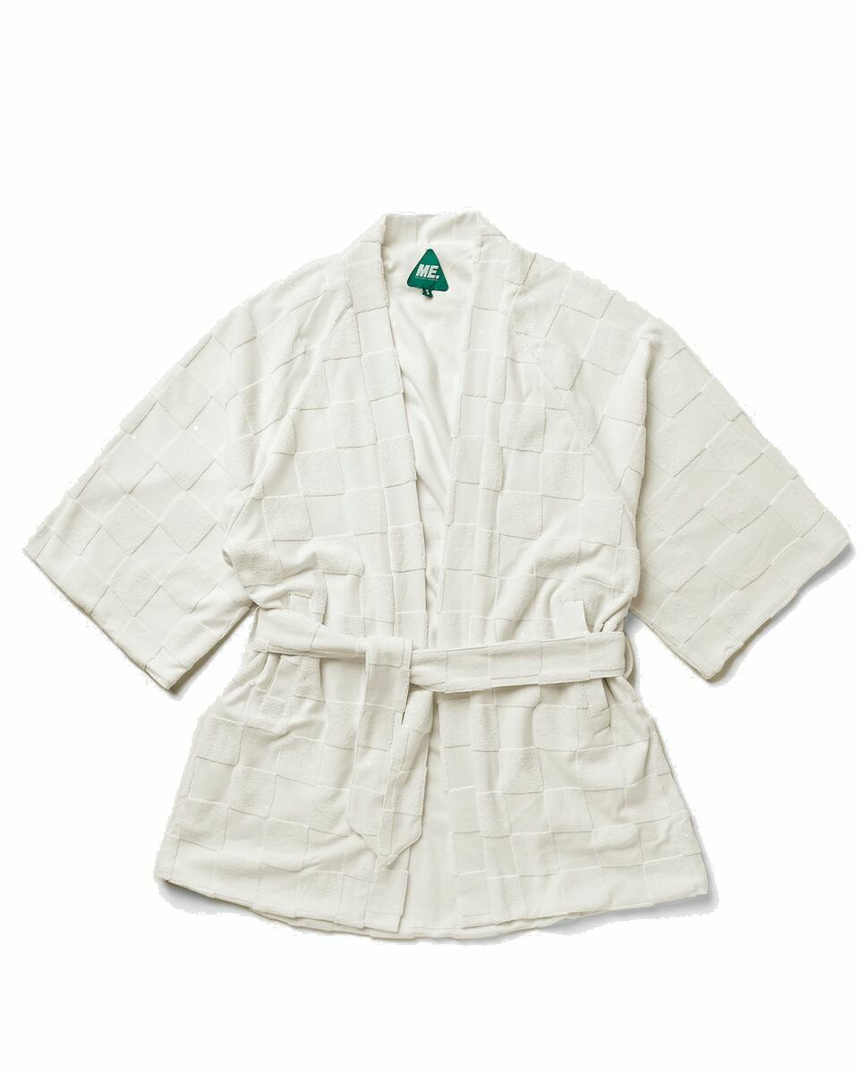 Photo: Melody Ehsani Estelle Terrycloth Check Robe White - Womens - Sleep  & Loungewear