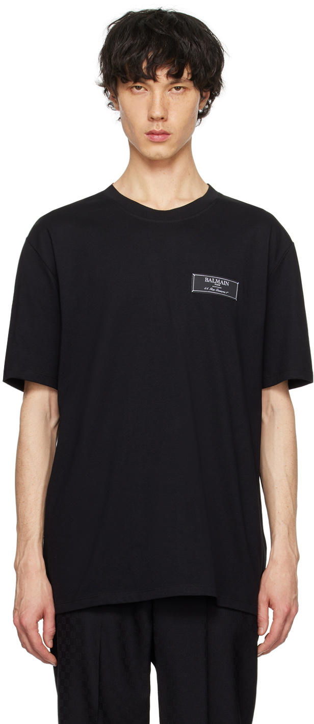 Balmain Black Patch T-Shirt Balmain