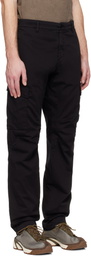 C.P. Company Black Stretch Sateen Ergonomic Lens Cargo Pants
