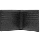 Balenciaga - Arena Logo-Print Creased-Leather Billfold Wallet - Men - Black