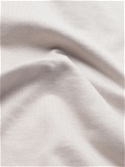 Kaptain Sunshine - Sea Island Cotton-Jersey Half-Zip Sweatshirt - Gray