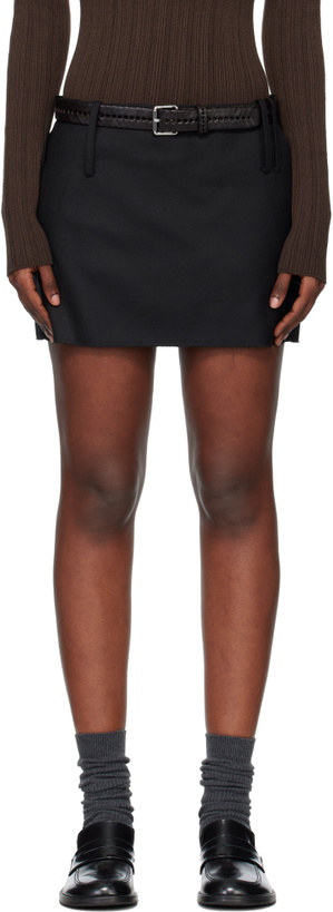 Photo: TONYWACK Black Distressed Wool Skort