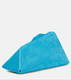 The Attico 8.30 PM suede clutch