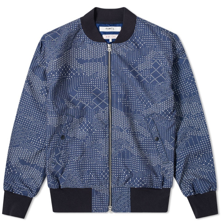 Photo: FDMTL Sashiko Camo Bomber Jacket