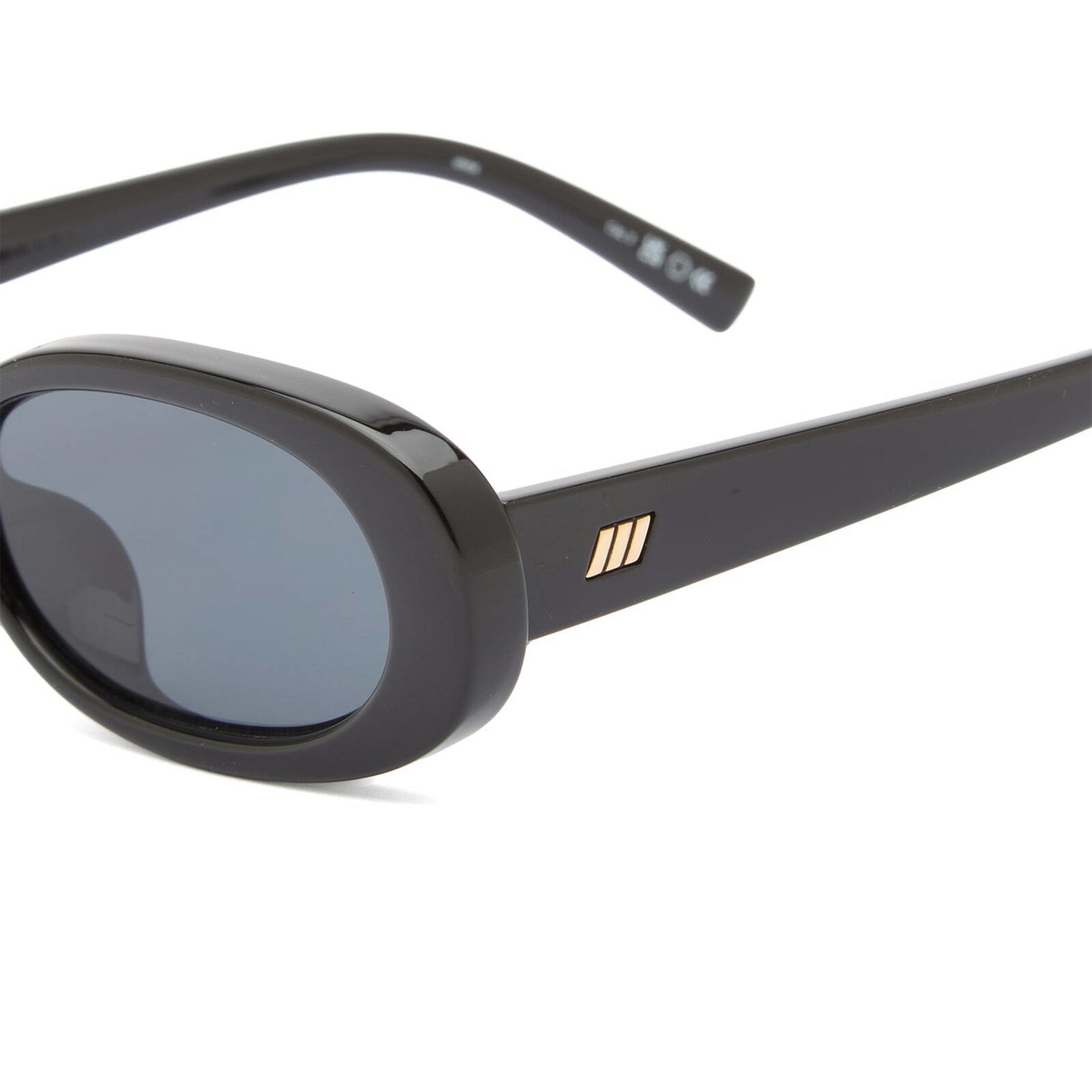 Le Specs Outta Love + Sunglasses in Black/Smoke Mono 