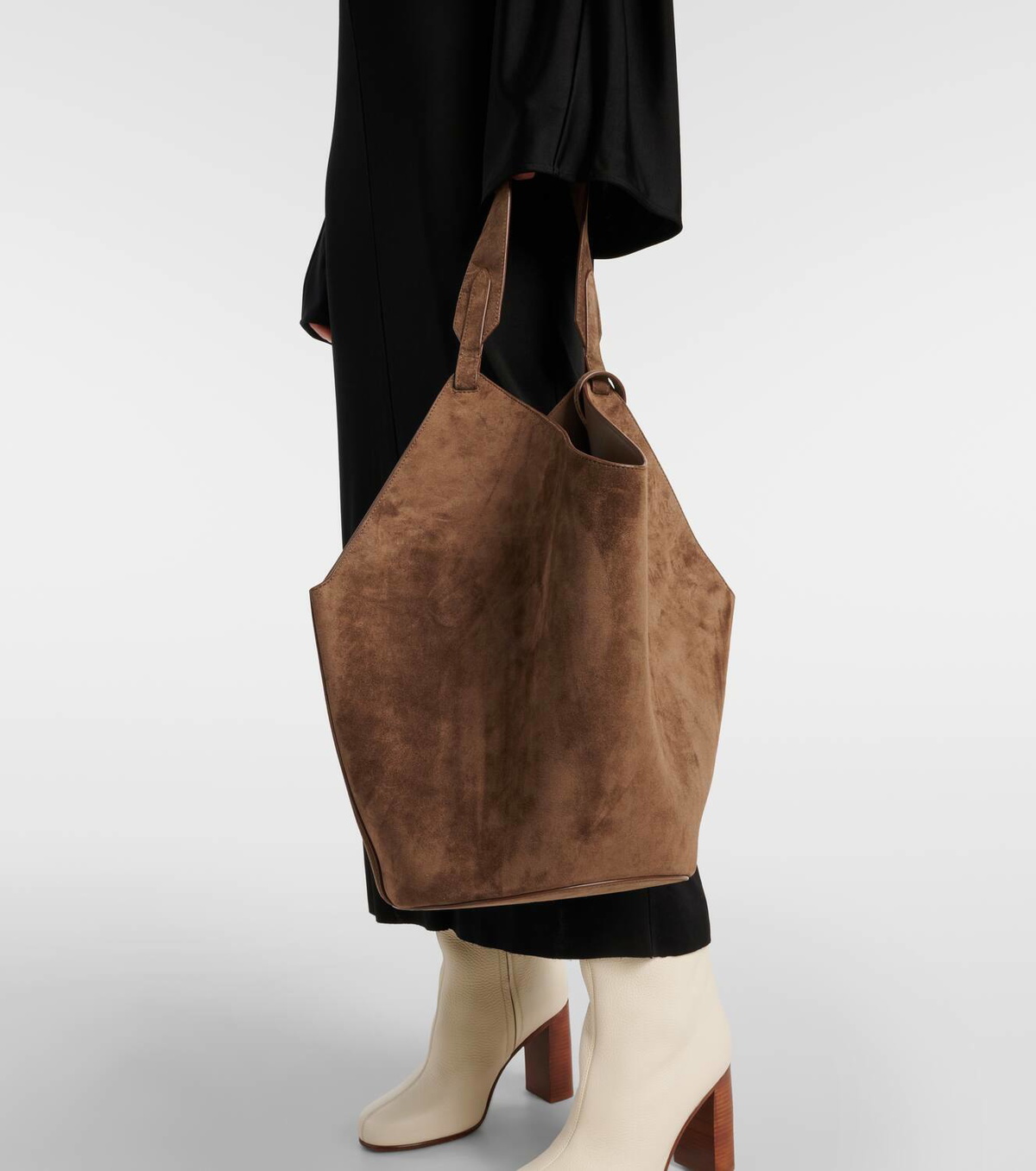 Khaite Lotus Medium suede tote bag Khaite