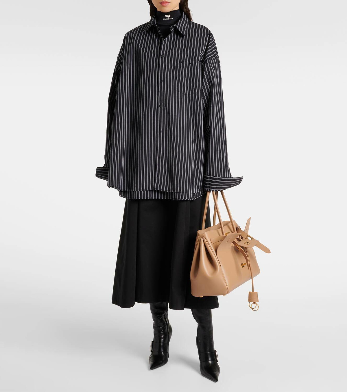 Balenciaga Bel Air Medium leather tote bag